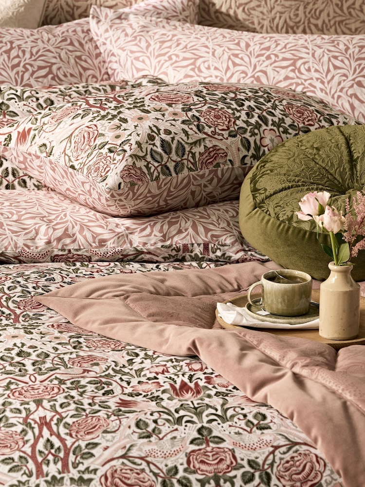 Buy William Morris At Home Brick Pink or Sage Green Rose 220