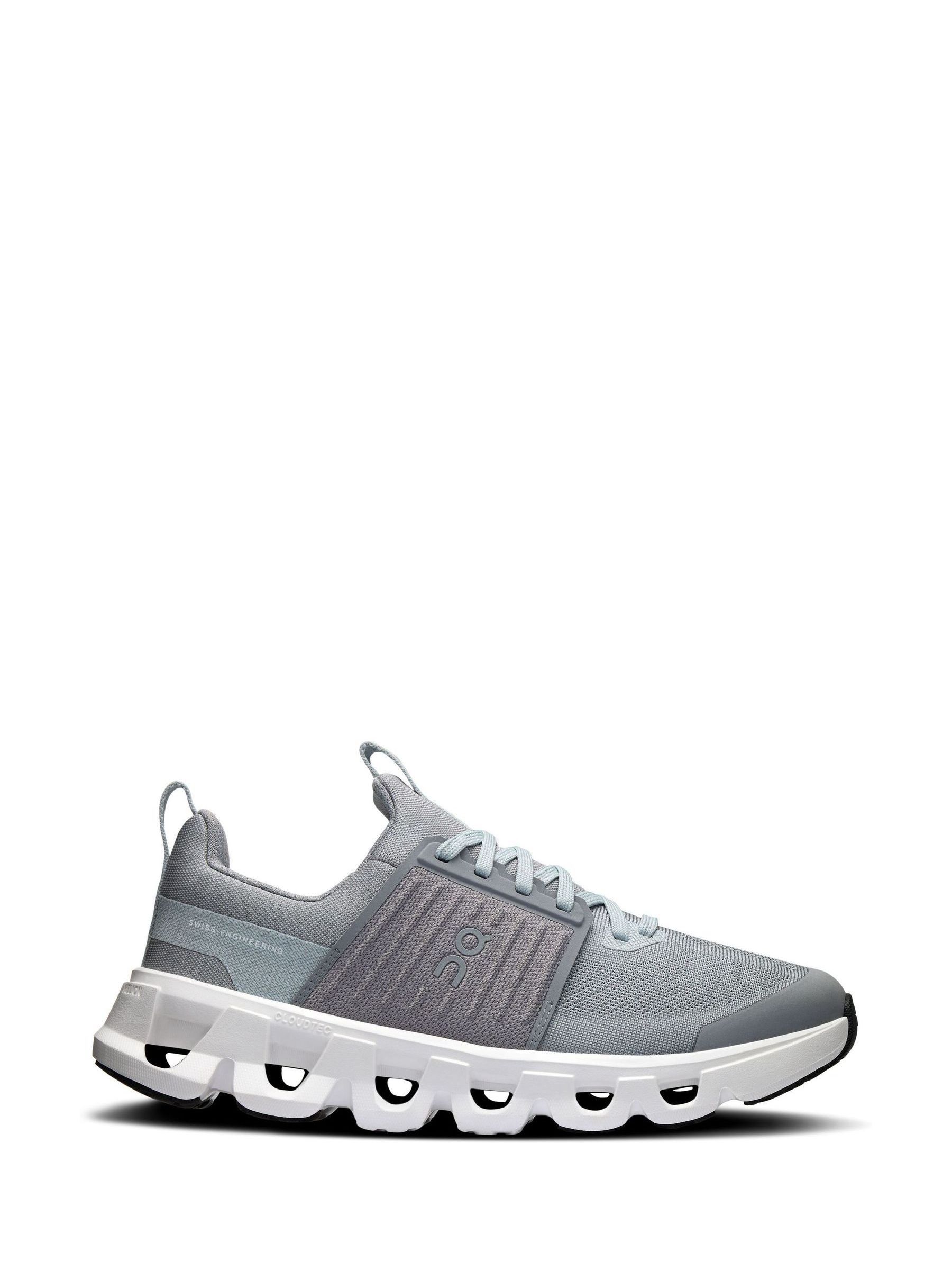 On Unisex Kids Light Grey Youth Cloudswift Lifestyle Trainers - Image 1