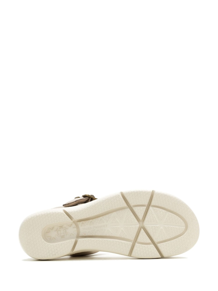 Hush Puppies Brown Uplift Quarter Strap Sandals - Image 4 of 4