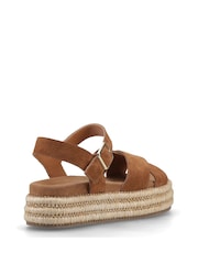 Hush Puppies Brown Rosa Rafia Sandals - Image 4 of 4