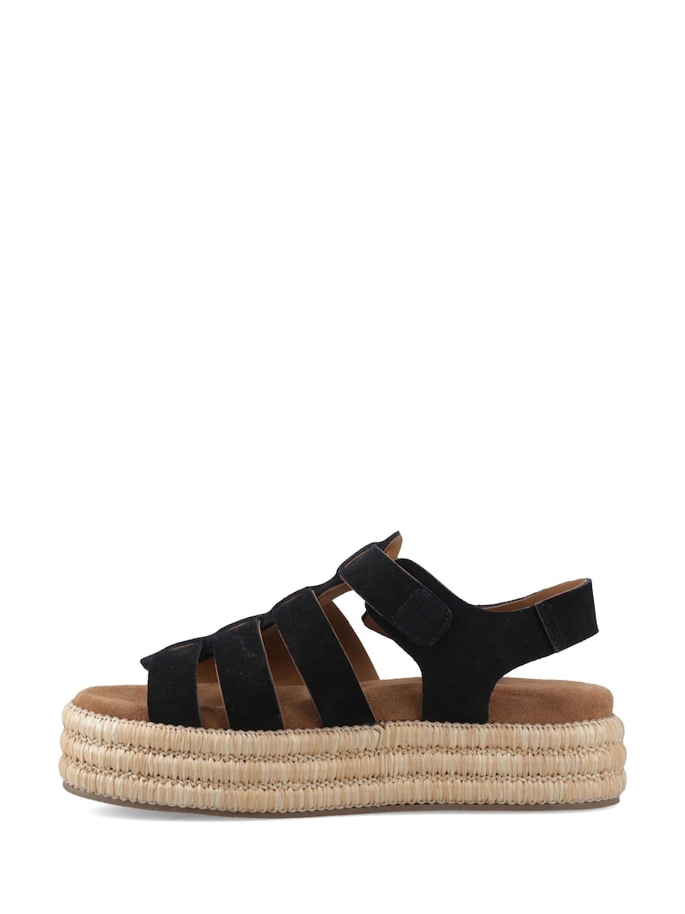 Hush Puppies Black Rosetta Gladiator Sandals - Image 2 of 4
