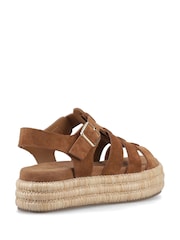 Hush Puppies Brown Rosetta Gladiator Sandals - Image 6 of 6
