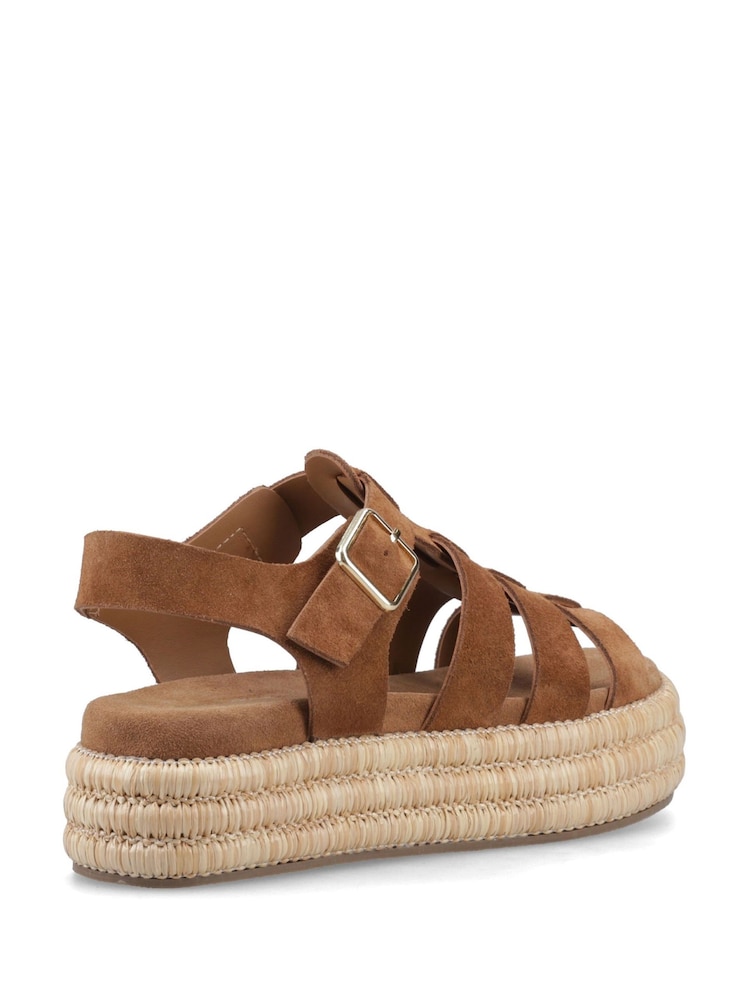 Hush Puppies Brown Rosetta Gladiator Sandals - Image 6 of 6