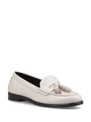 Hush Puppies Cream Connie Tassel Loafers - Image 3 of 4