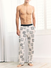 Chelsea Peers White Fairway Frames Print Long Pyjama Bottoms - Image 3 of 5