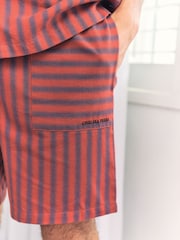 Chelsea Peers Red Blurred Stripe Short Pyjamas Set - Image 3 of 6