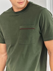 Chelsea Peers Green Stripe Crew Long Pyjamas Set - Image 6 of 6