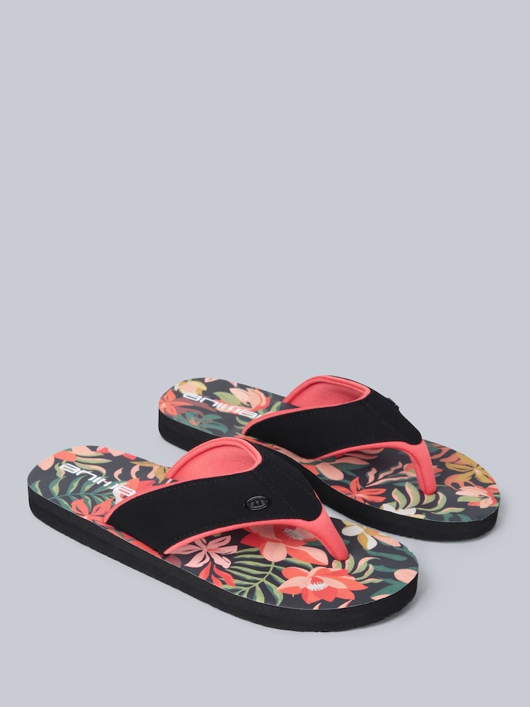 Animal Orange Swish Womens Flip Flops Multipack - Image 2 of 10