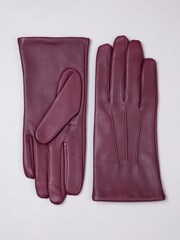 Lakeland Leather Red Blea Classic Gloves - Image 1 of 4