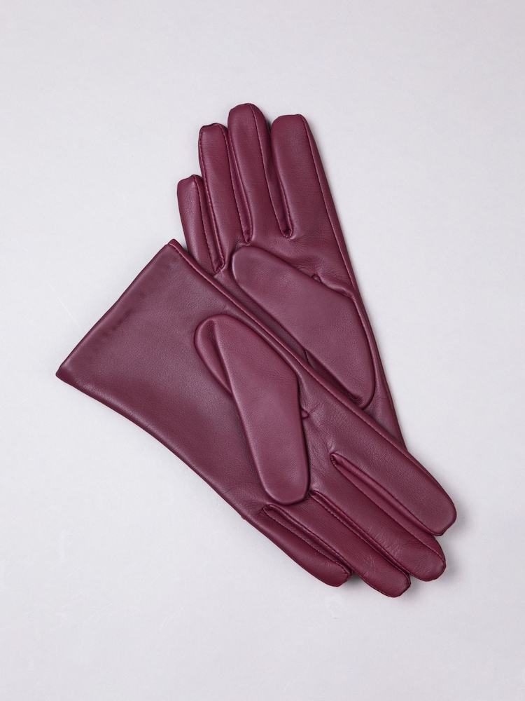 Lakeland Leather Red Blea Classic Gloves - Image 2 of 4