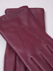 Lakeland Leather Red Blea Classic Gloves - Image 3 of 4