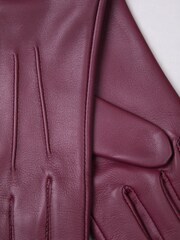 Lakeland Leather Red Blea Classic Gloves - Image 4 of 4