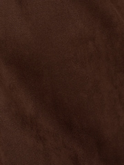 Adrianna By Adrianna Papell Brown Suede Shift Dress - Image 6 of 6