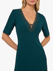 Adrianna Papell Green Trimmed Mermaid Dress - Image 5 of 6