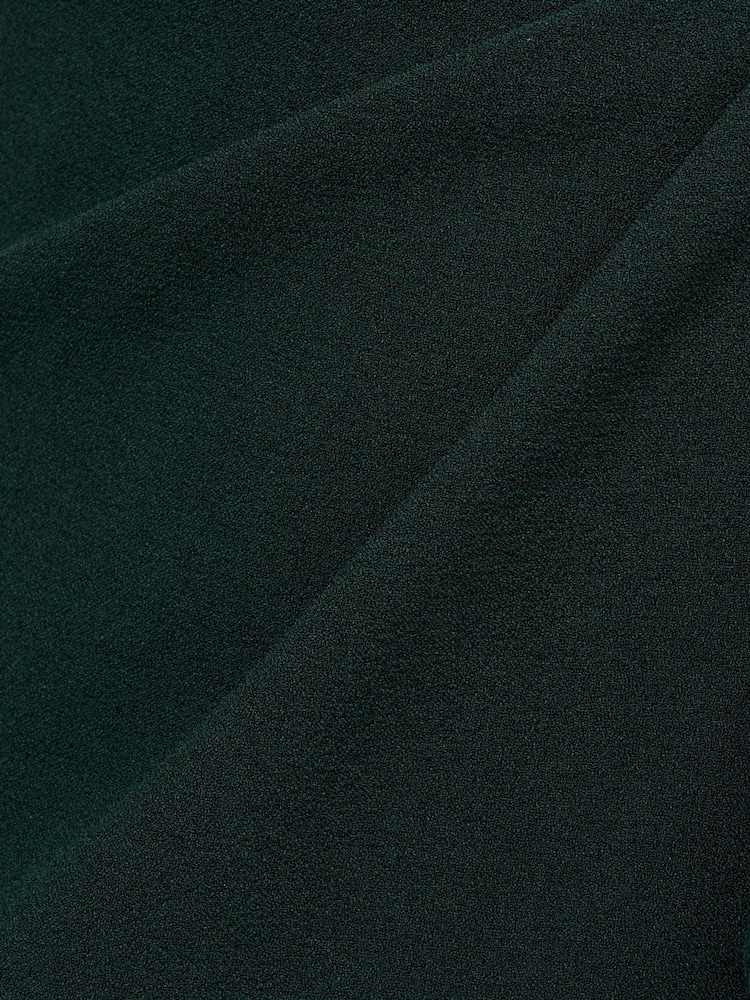 Adrianna Papell Green Crepe Overlay Jumpsuit - Image 6 of 6 Adrianna Papell Green Crepe Overlay Jumpsuit - Image 6 of 6
