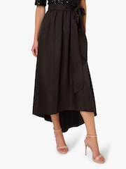 Adrianna Papell Studio Sequin Combo Taffeta Black Gown - Image 5 of 6
