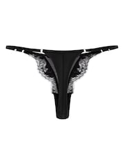 Hunkemöller Cynthia Highleg Tanga Black Knickers - Bild 5 von 5