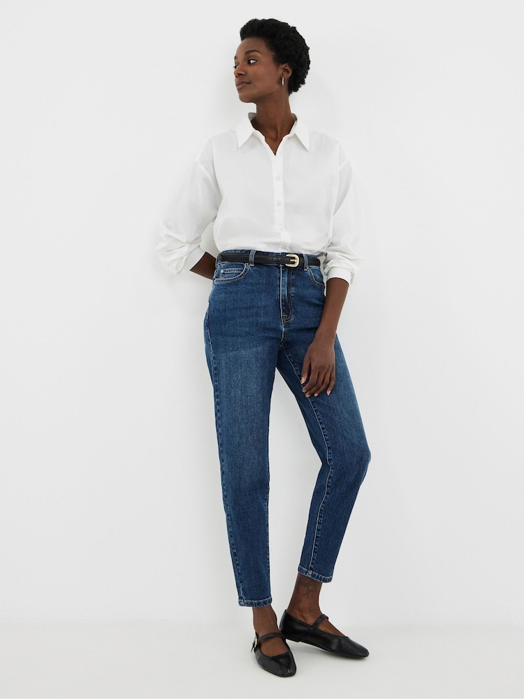 JD Williams Blue Authentic Mom Jeans - Image 1 of 4