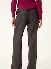 Roman Pink Check Elasticated Waist Drawcord Trousers - Image 3 of 5