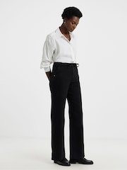JD Williams Black Cosy Wide Leg Jeans - Image 1 of 4