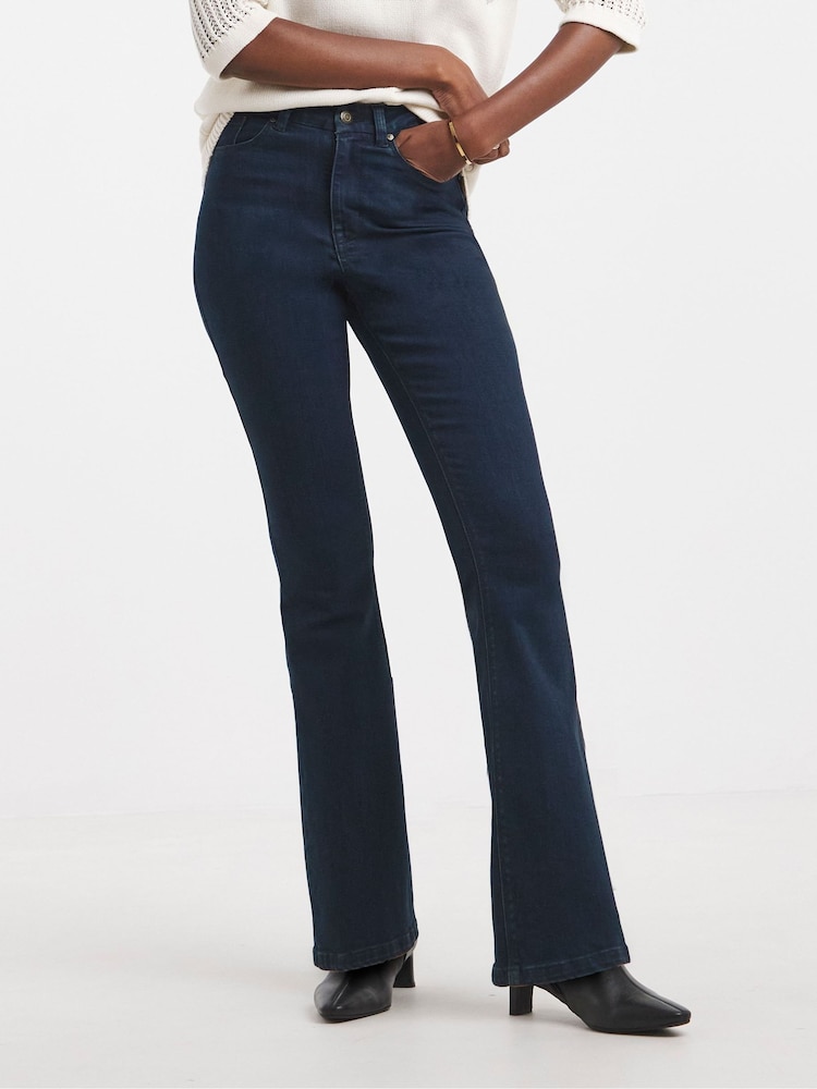 Azul - JD Williams Altowaist Supersoft Denim Bootcut Jeans - Imagen 1 de 4