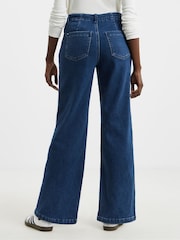 JD Williams Blue Cosy Wide Leg Jeans - Image 2 of 4