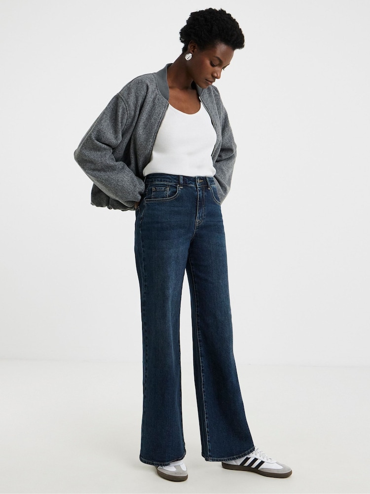 JD Williams Blue Authentic Wide Leg Jeans - Image 1 of 4 JD Williams Blue Authentic Wide Leg Jeans - Image 1 of 4