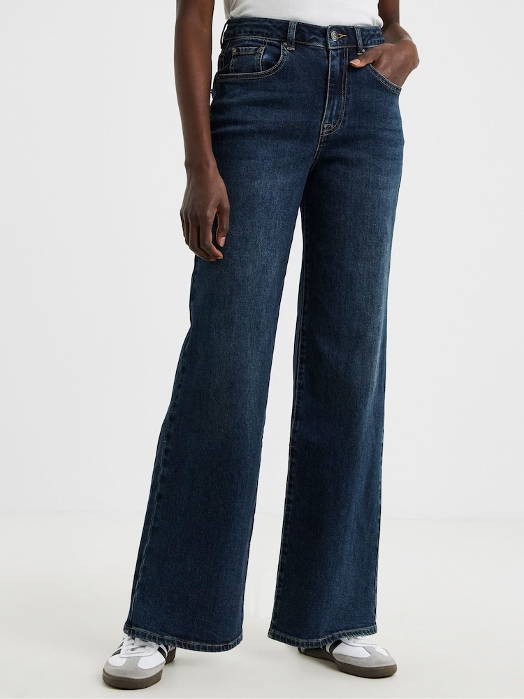 JD Williams Blue Authentic Wide Leg Jeans - Image 2 of 4 JD Williams Blue Authentic Wide Leg Jeans - Image 2 of 4