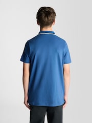 Lyle & Scott Blue Tipped Logo Polo Shirt - Image 2 of 6