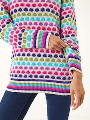 Roman Pink Petite Abstract Knitted Jumper - Image 5 of 5
