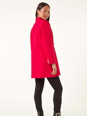 Roman Red Petite Military Buttoned Coat - Image 3 of 5
