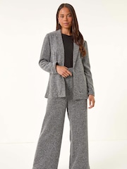 Roman Grey Petite Herringbone Trousers - Image 2 of 5