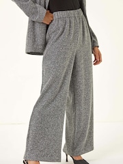 Roman Grey Petite Herringbone Trousers - Image 4 of 5