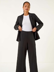 Roman Black Petite Front Seam Stretch Trousers - Image 3 of 5