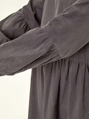 Roman Grey Petite Cotton Mini Dress - Image 5 of 5
