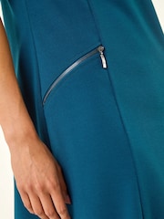 Azul - Vestido Roman Petite com zíper e bolso - Imagem 5 de 5