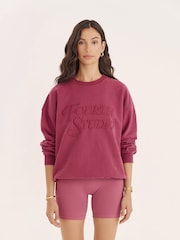 4th & Reckless Red Berry Fourth Branded Sweatshirt- Cassis - Image 1 of 4