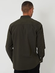 Threadbare Green Oxford Long Sleeve Shirt - Image 2 of 4