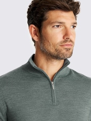 MOSS Merino Zip-Neck Jumper - Image 3 of 3
