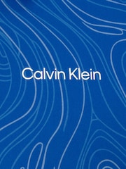 Calvin Klein Golf SAPHIRE Marble Print Polo Shirt - Image 7 of 8