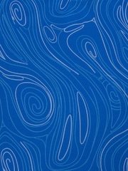 Calvin Klein Golf SAPHIRE Marble Print Polo Shirt - Image 8 of 8