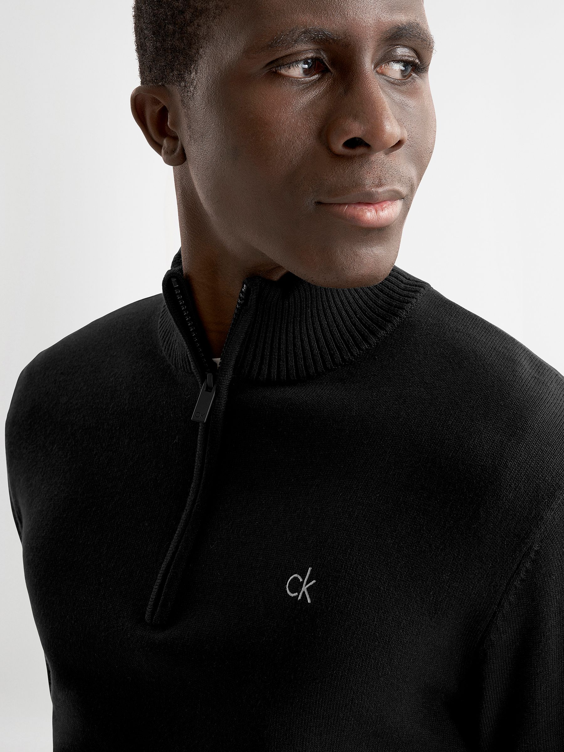メンズウェア OBSIDIAN HENLEY NECK PULLOVER size XL Buy Calvin Klein Golf Black Avenue Half Zip Sweater from the Next
