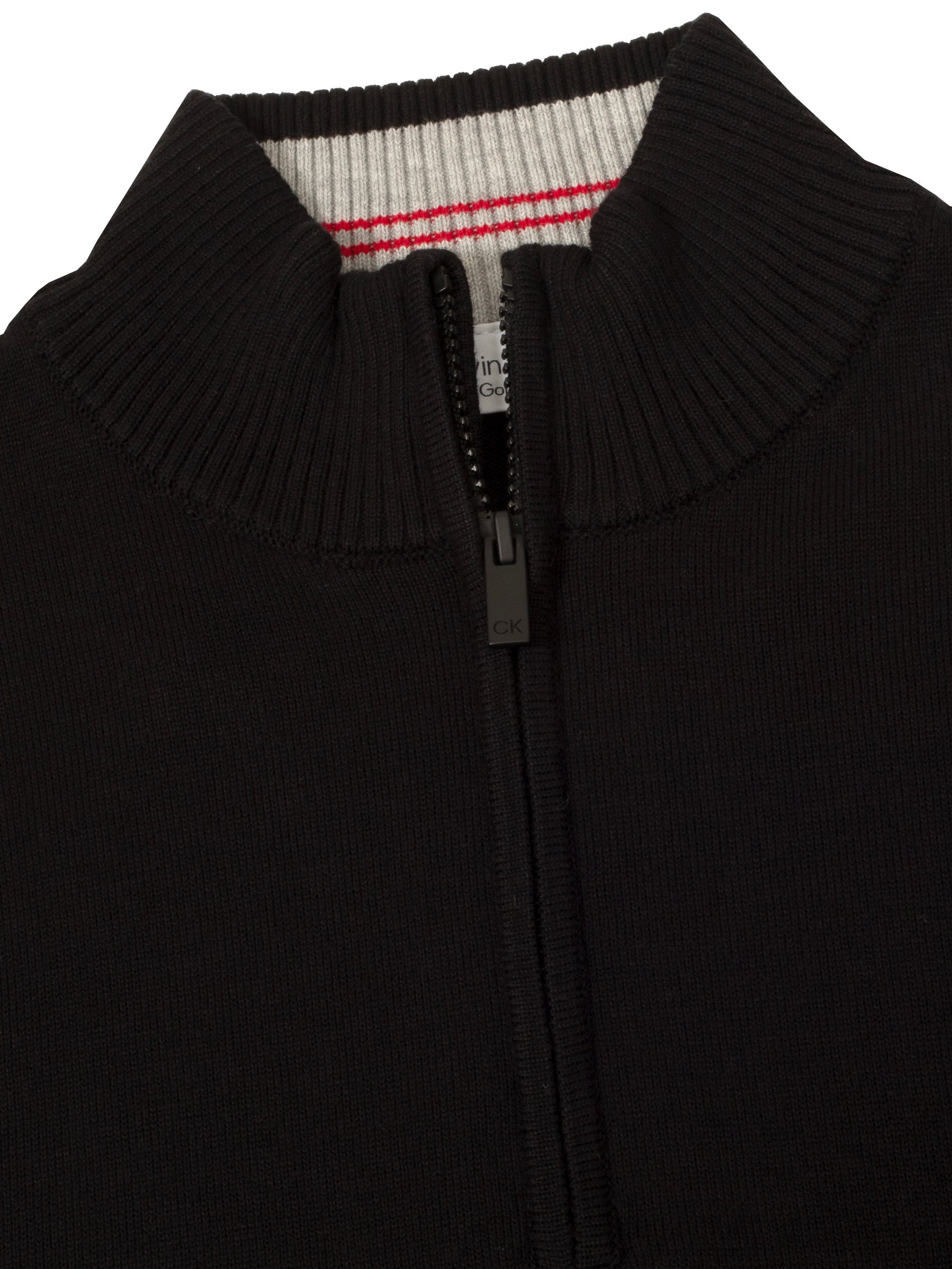 Buy Calvin Klein Golf Black Avenue Half Zip Sweater from the Next