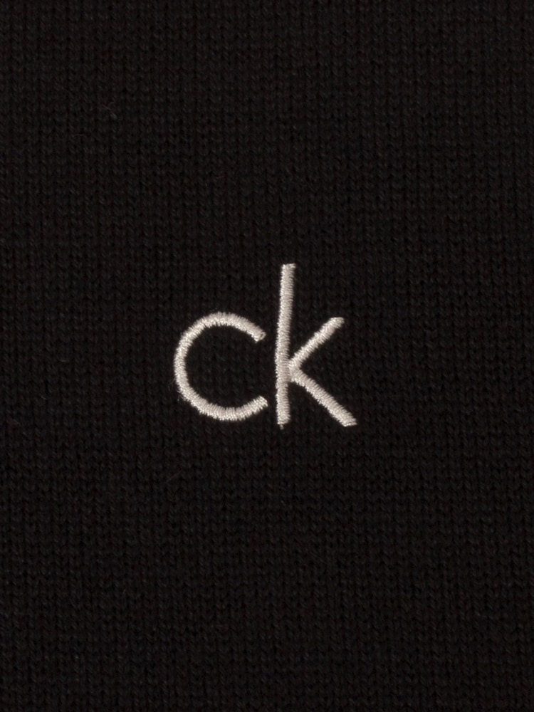 أسود - Calvin Klein Golf Avenue Half Zip Sweater - صورة 8 من 8