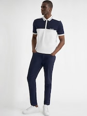Calvin Klein Golf White Springhill Colourblock Polo Shirt - Image 3 of 8