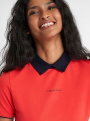 Calvin Klein Golf Red Brooke Short Sleeve Polo - Image 4 of 9