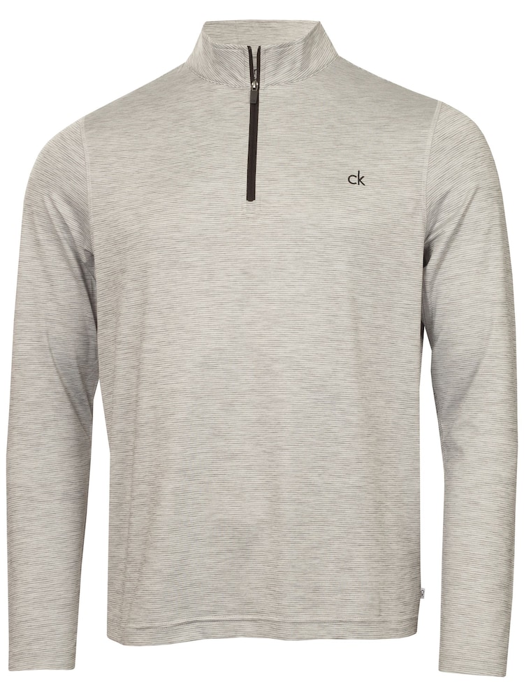 Ασημί - Κοντομάνικο μπλουζάκι με φερμουάρ Calvin Klein Golf Cruise 1/4 - Εικόνα 1 από 5