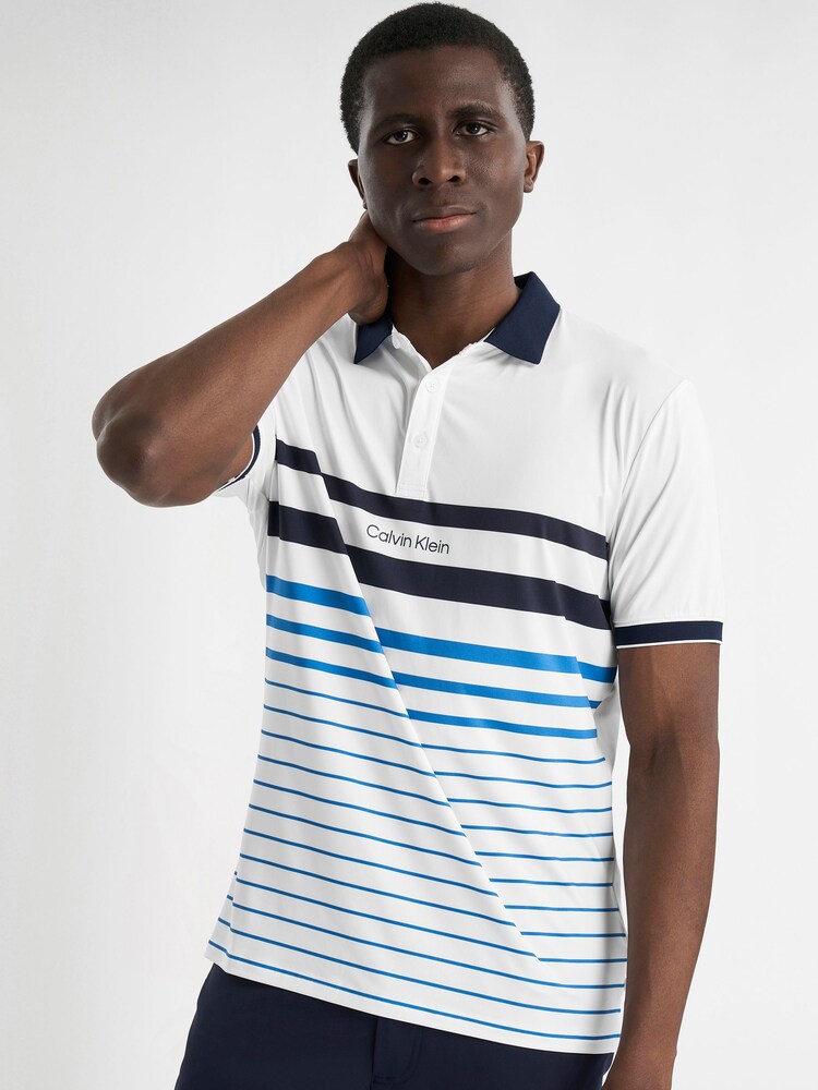 Calvin Klein Golf White Newberry Polo - Image 1 of 8 Calvin Klein Golf White Newberry Polo - Image 1 of 8