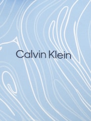 Calvin Klein Golf Blue Marble Print Polo Shirt - Image 8 of 9