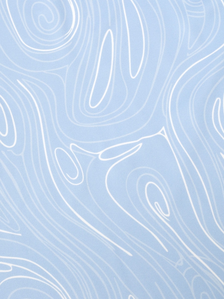 Calvin Klein Golf Blue Marble Print Polo Shirt - Image 9 of 9